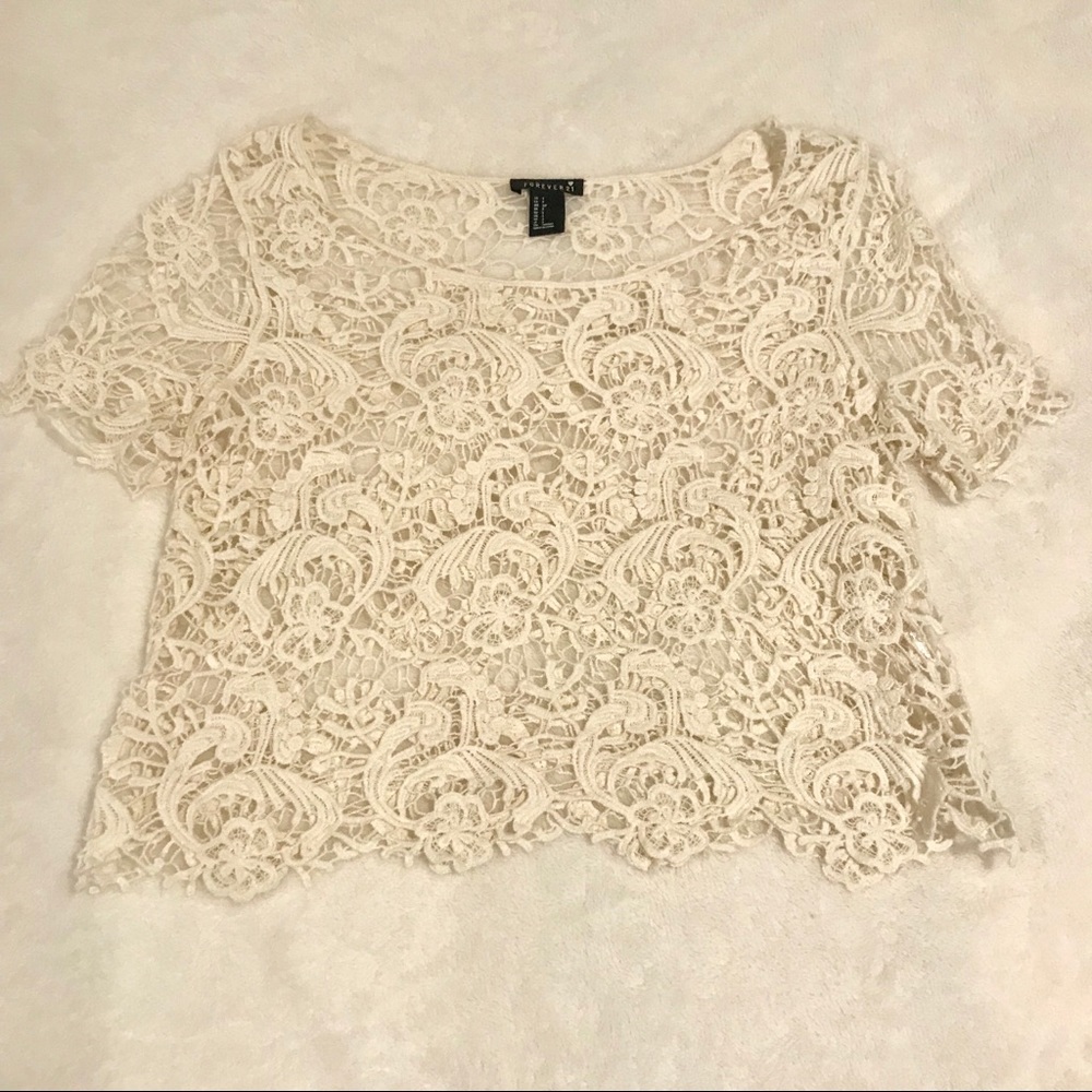 Forever21 Crochet Crop Top